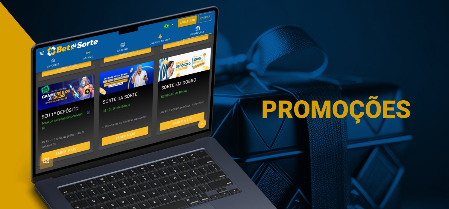 Lista de promoções para jogadores do Bet dá Sorte